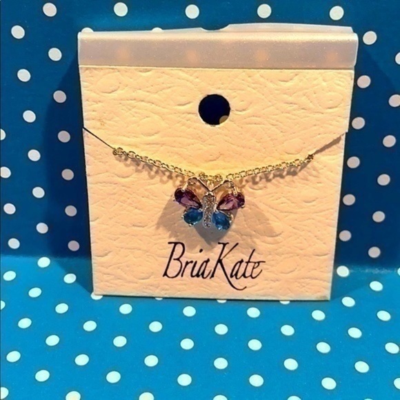 Bria Kate Butterfly 16 inch Necklace - Picture 2 of 4